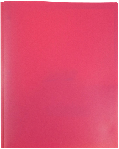 Pink 9 x 12 Plastic Pop Folders with Clasp