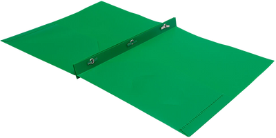 Green 9 x 12 Plastic Pop Folders with Clasp