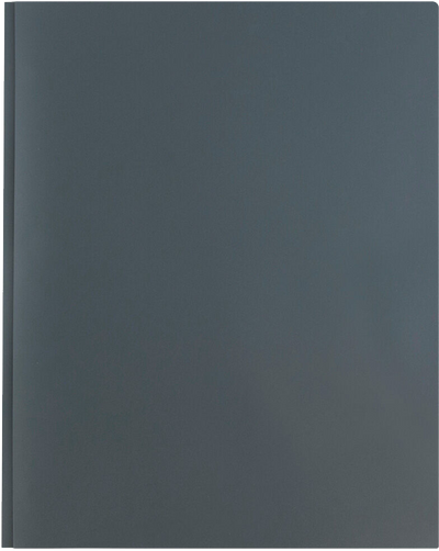 Gray 9 x 12 Plastic Pop Folders with Clasp