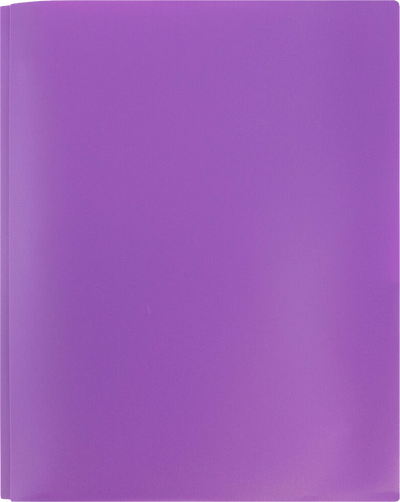 Purple 9 x 12 Plastic Pop Folders with Clasp