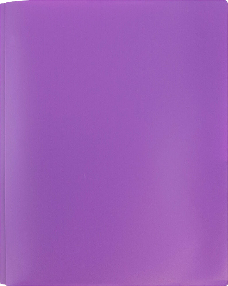 Purple 9 x 12 Plastic Pop Folders with Clasp