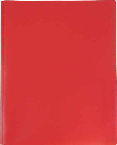 Red 9 x 12 Plastic Pop Folders with Clasp