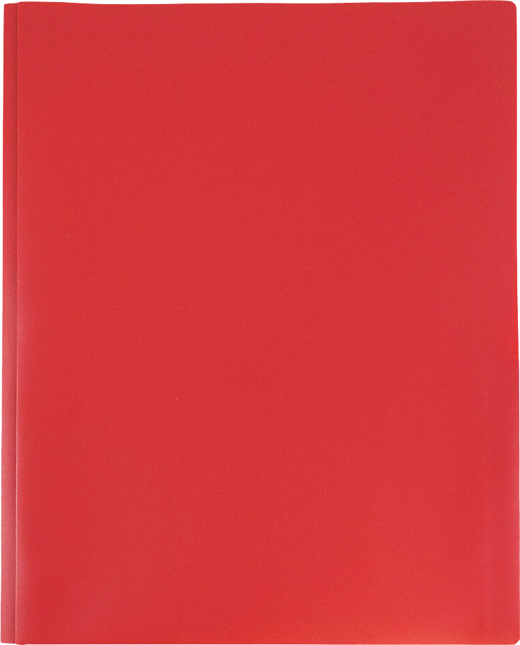 Red 9 x 12 Plastic Pop Folders with Clasp