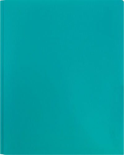 Teal Blue 9 x 12 Plastic Pop Folders with Clasp