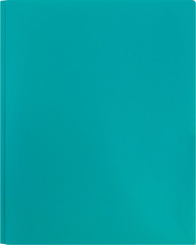 Teal Blue 9 x 12 Plastic Pop Folders with Clasp
