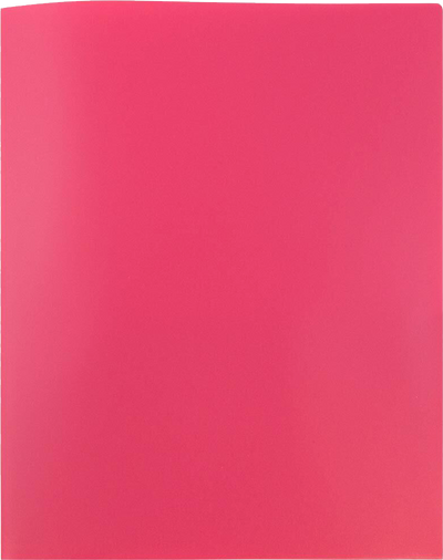 Fuchsia Pink 9 x 12 Plastic Pop Folders