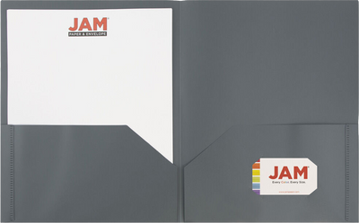 Gray 9 x 12 Plastic Pop Folders