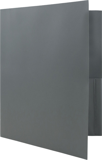 Gray 9 x 12 Plastic Pop Folders