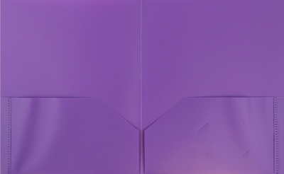 Purple 9 x 12 Plastic Pop Folders