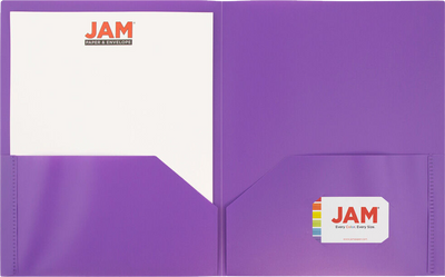 Purple 9 x 12 Plastic Pop Folders