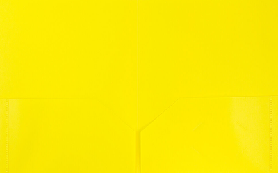 Yellow 9 x 12 Plastic Pop Folders