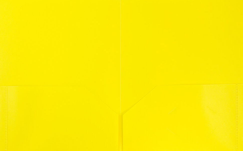 Yellow 9 x 12 Plastic Pop Folders