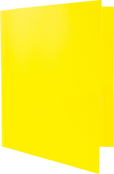 Yellow 9 x 12 Plastic Pop Folders
