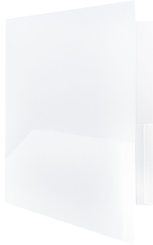 Clear 9 x 12 Plastic Pop Folders