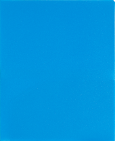 Light Blue 9 x 12 Plastic Pop Folders
