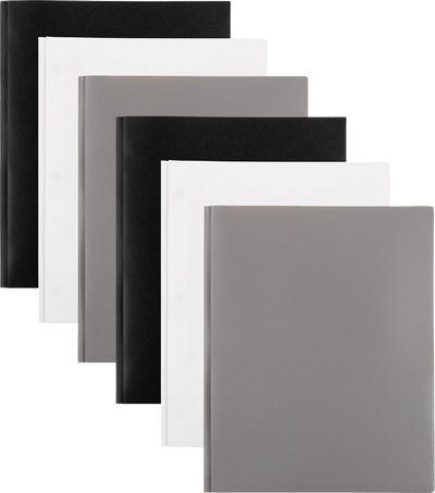 Assorted Business 9 x 12 Plastic Pop Folders with Clasp