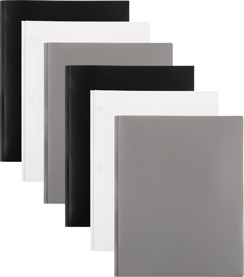 Assorted Business 9 x 12 Plastic Pop Folders with Clasp