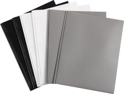 Assorted Business 9 x 12 Plastic Pop Folders with Clasp