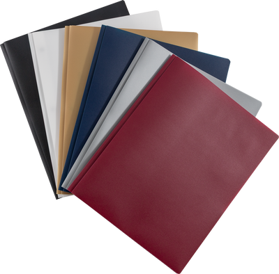 Assorted Professional 9 x 12 Plastic Pop with Clasp Folders - 6 Pack