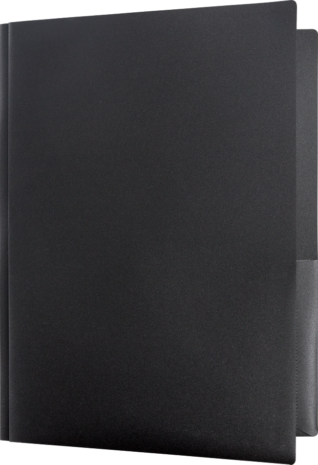 Assorted Professional 9 x 12 Plastic Pop with Clasp Folders - 6 Pack