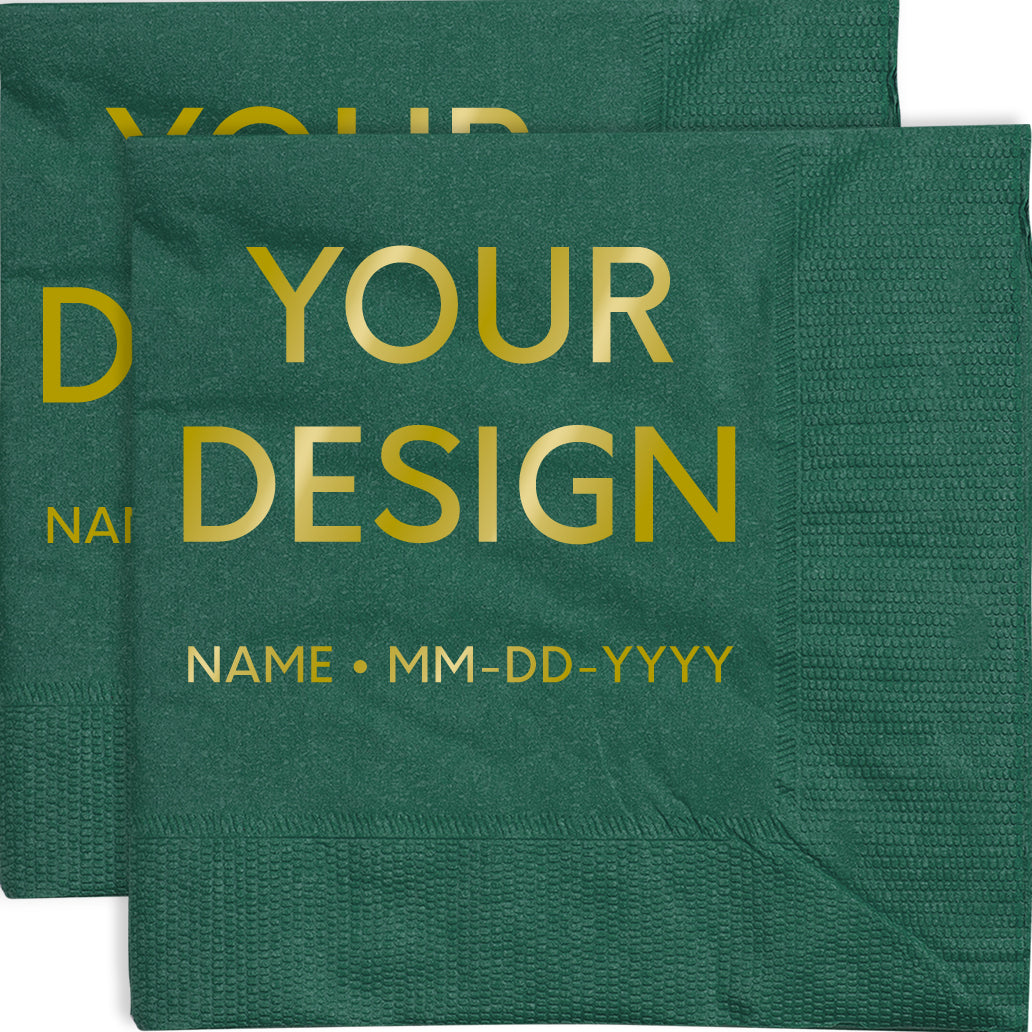 Hunter Green 5 x 5 Beverage Napkins