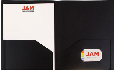 Black 9 x 12 Plastic Heavy Duty Folders