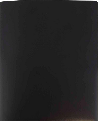 Black 9 x 12 Plastic Heavy Duty Folders