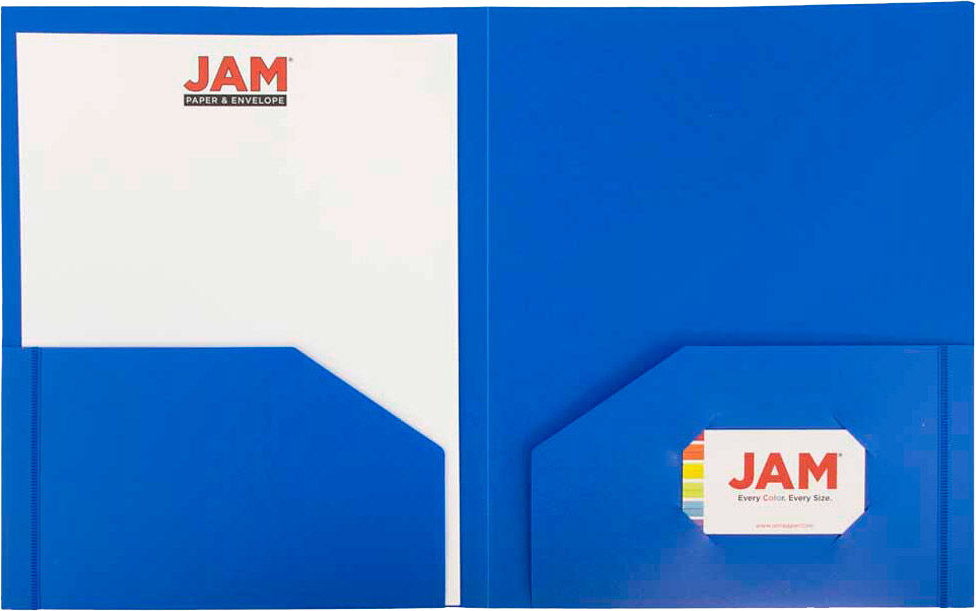 Blue 9 x 12 Plastic Heavy Duty Folders