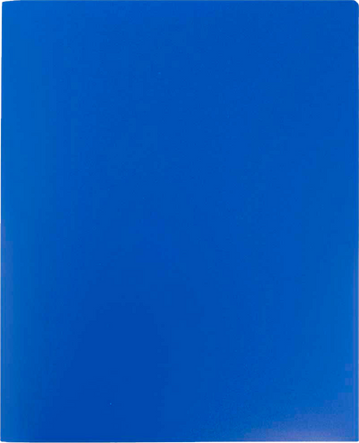 Blue 9 x 12 Plastic Heavy Duty Folders