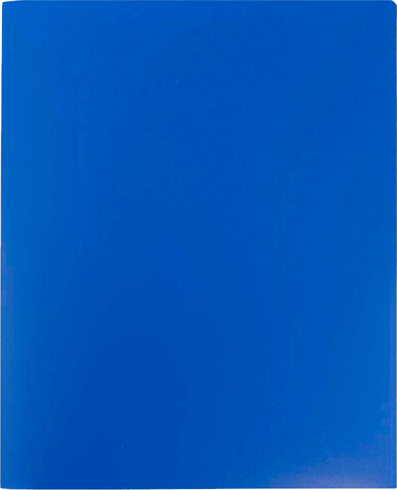 Blue 9 x 12 Plastic Heavy Duty Folders