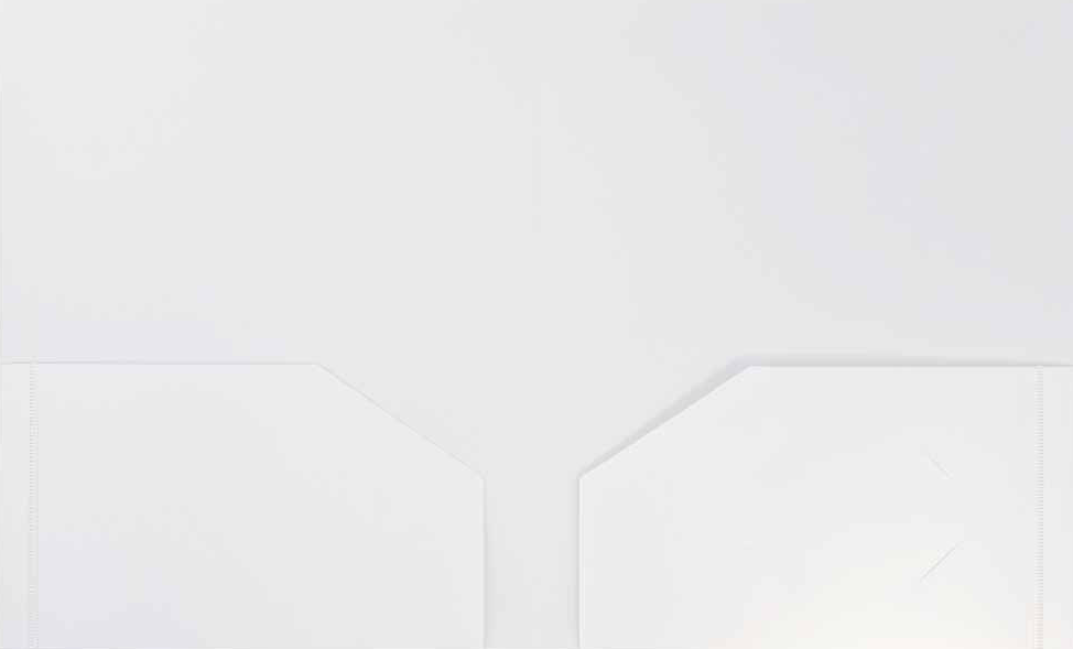 White 9 x 12 Plastic Heavy Duty Folders