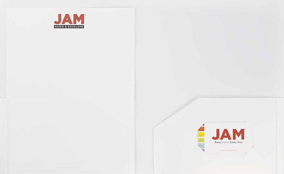 White 9 x 12 Plastic Heavy Duty Folders