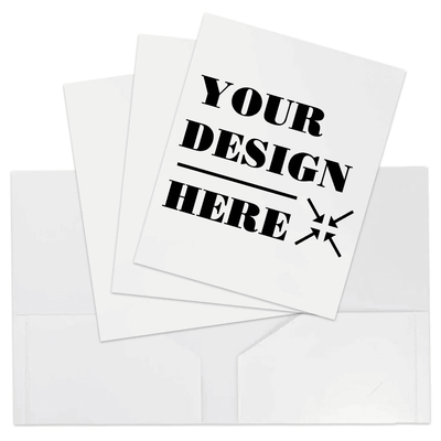 White 9 x 12 Plastic Heavy Duty Folders