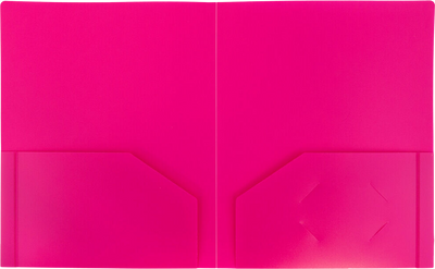 Fuchsia 9 x 12 Plastic Heavy Duty Folders