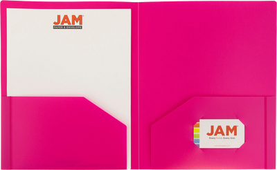 Fuchsia 9 x 12 Plastic Heavy Duty Folders