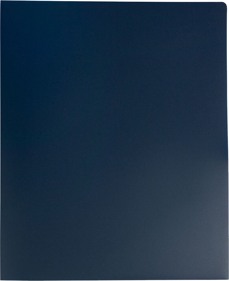 Navy Blue 9 x 12 Plastic Heavy Duty Folders