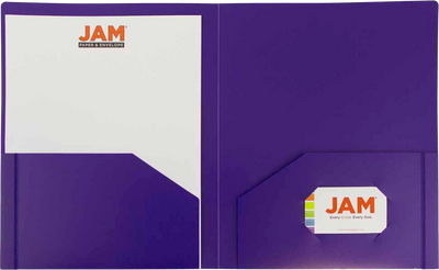 Purple 9 x 12 Plastic Heavy Duty Folders