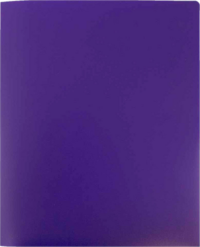Purple 9 x 12 Plastic Heavy Duty Folders