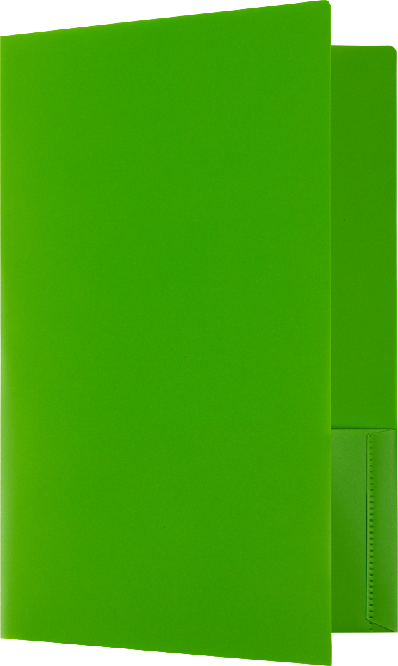 Assorted Fashion 9 x 14 1/2 Legal Plastic Pop Folders - 6 Pack
