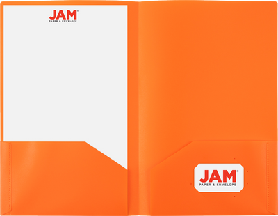 Assorted Primary Plastic Pop Folders Legal 9 x 14 1/2 - 6 Pack
