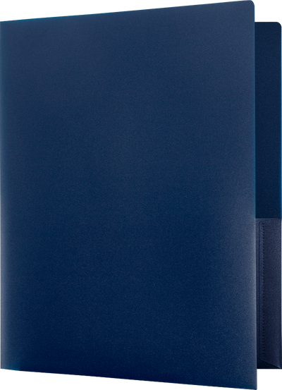 Assorted Professional 9 x 12 Plastic Pop Folders - 6 Pack