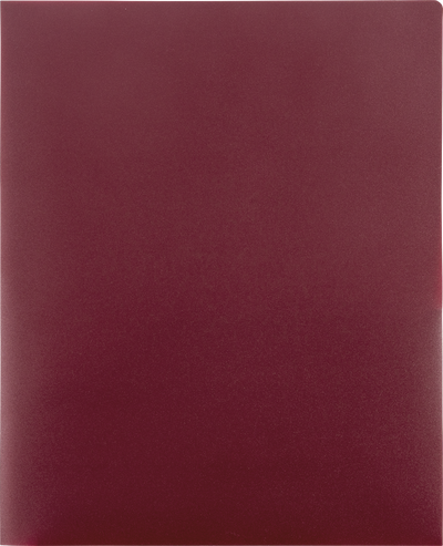 Assorted Professional 9 x 12 Plastic Pop Folders - 6 Pack