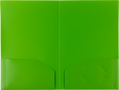 Assorted Fashion 9 x 14 1/2 Legal Plastic Heavy Duty Folders - 6 Pack
