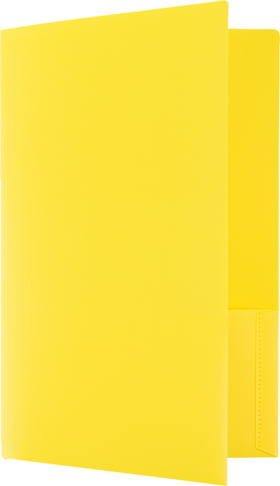 Assorted Fashion 9 x 14 1/2 Legal Plastic Heavy Duty Folders - 6 Pack