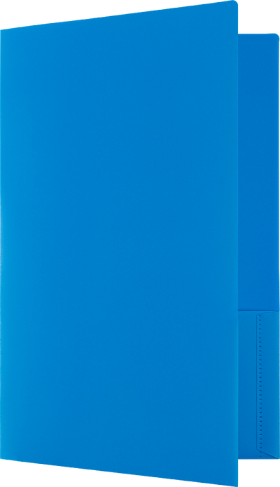 Assorted Primary 9 x 14 1/2 Legal Plastic Heavy Duty Folders - 6 Pack