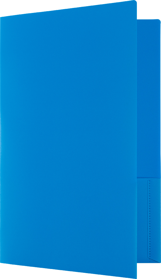 Assorted Primary 9 x 14 1/2 Legal Plastic Heavy Duty Folders - 6 Pack