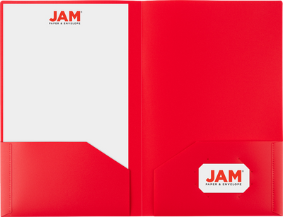 Assorted Primary 9 x 14 1/2 Legal Plastic Heavy Duty Folders - 6 Pack