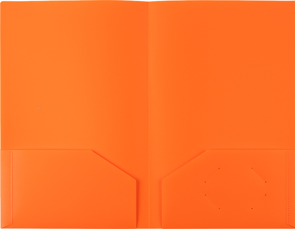 Assorted Primary 9 x 14 1/2 Legal Plastic Heavy Duty Folders - 6 Pack