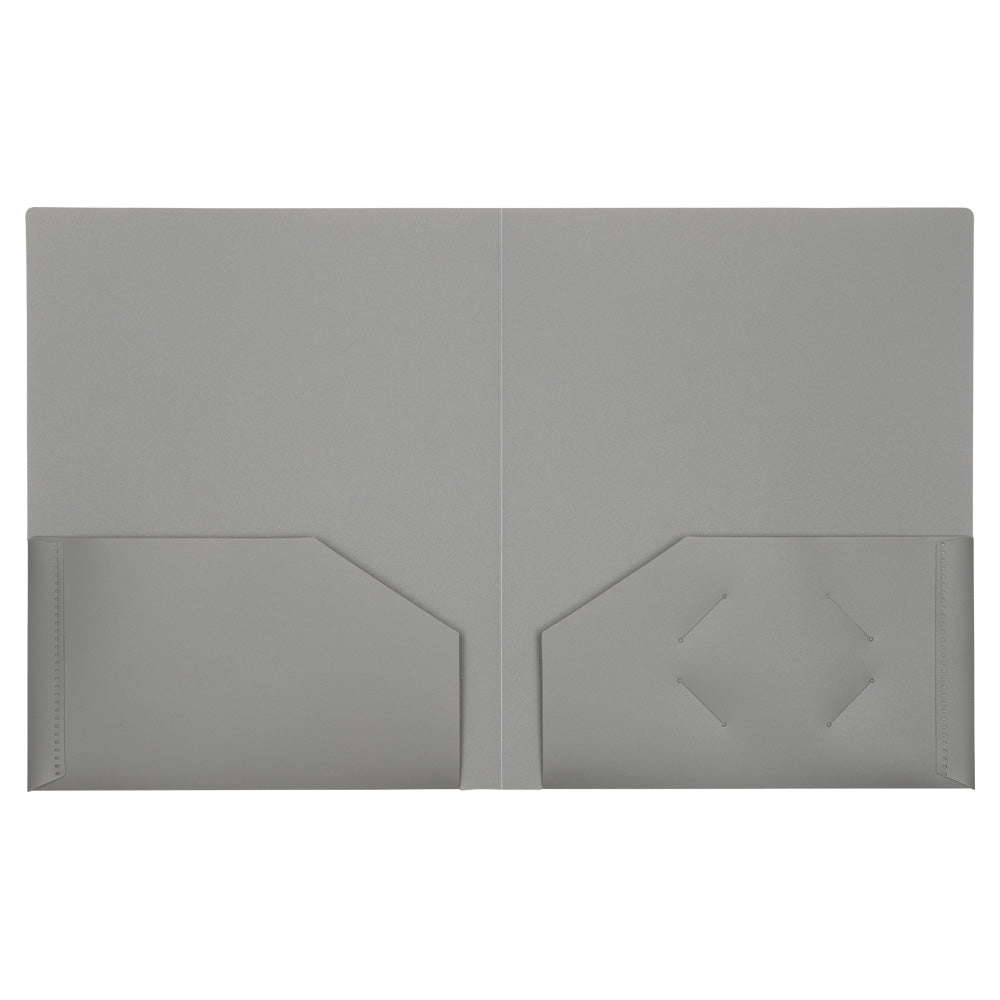 Assorted Business 9 x 12 Plastic Heavy Duty Folders - 6 Pack