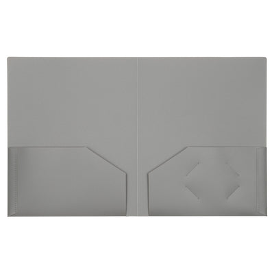 Assorted Business 9 x 12 Plastic Heavy Duty Folders - 6 Pack